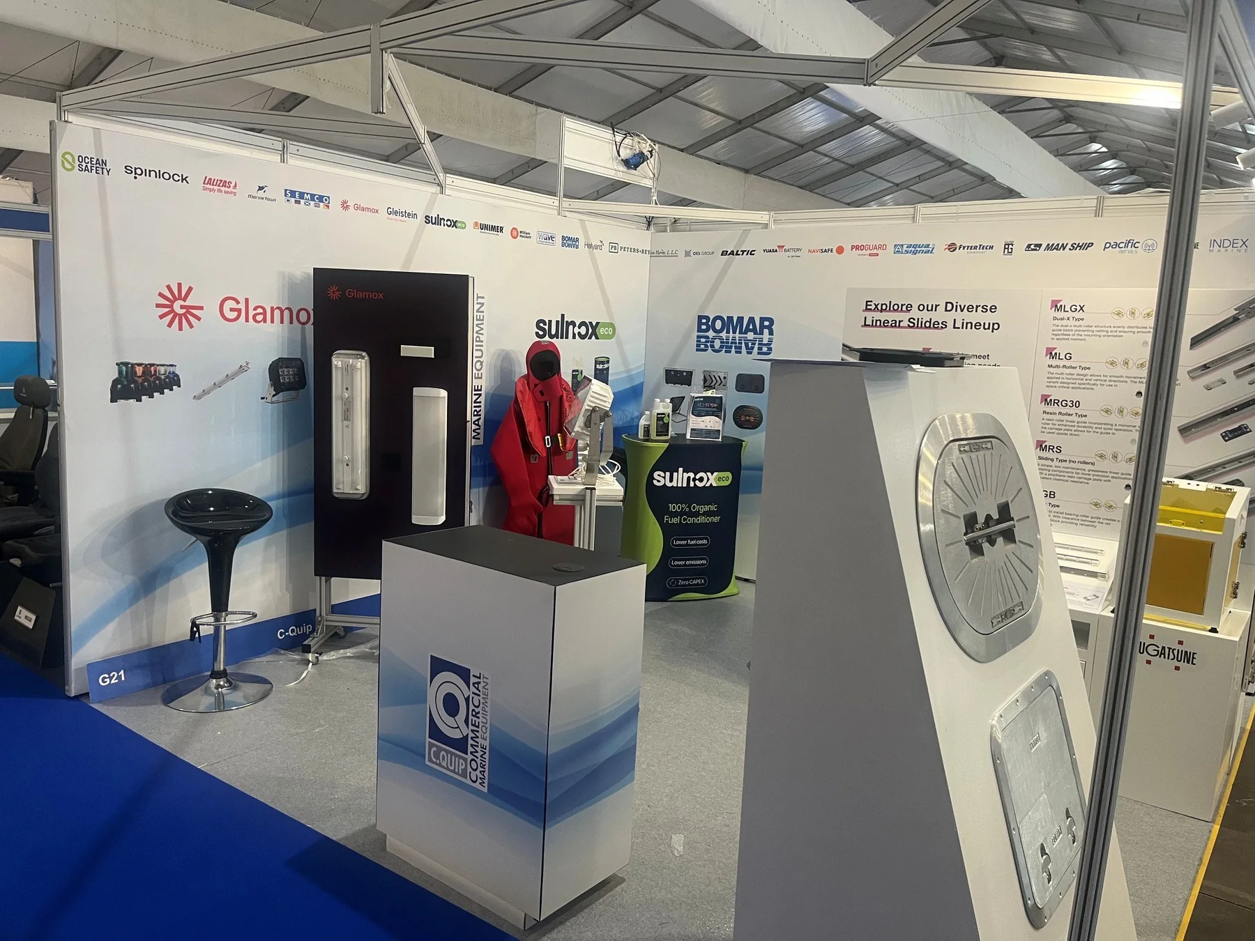 Marine exhibition stand at Seawork