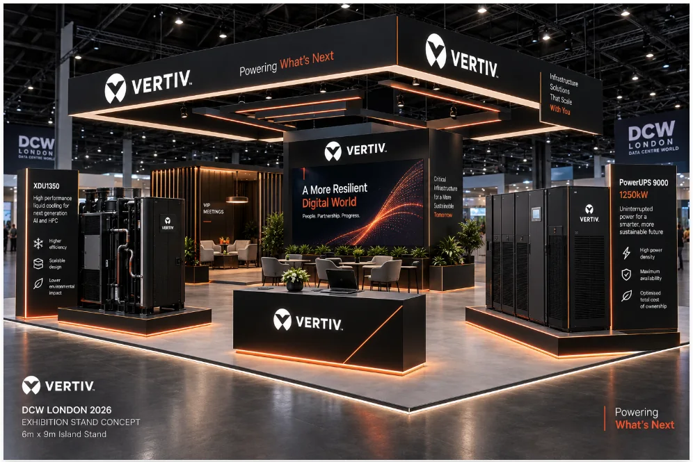 DCW London exhibition stand concept render