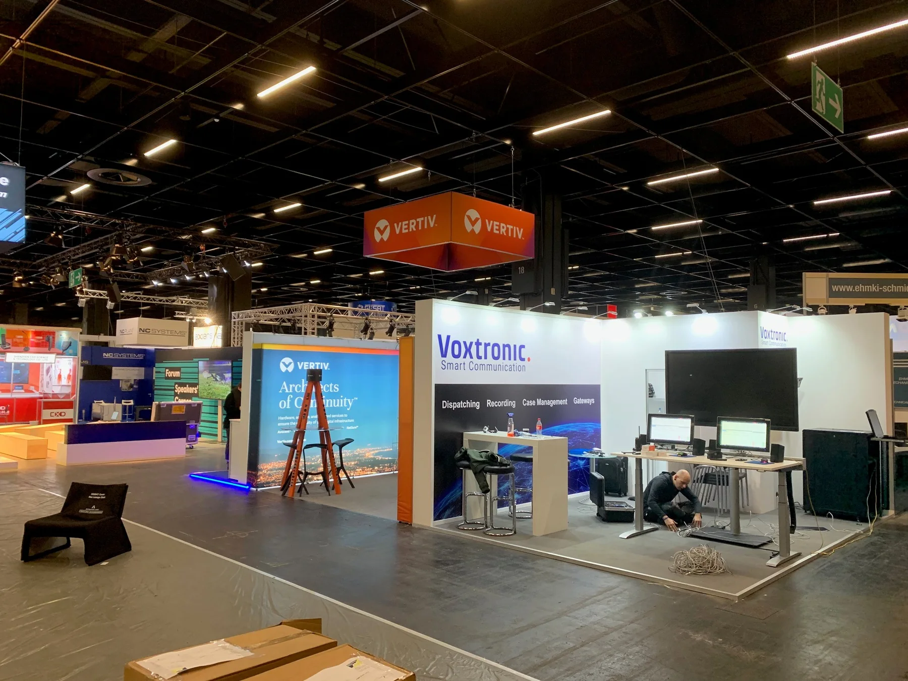 Overhead event branding